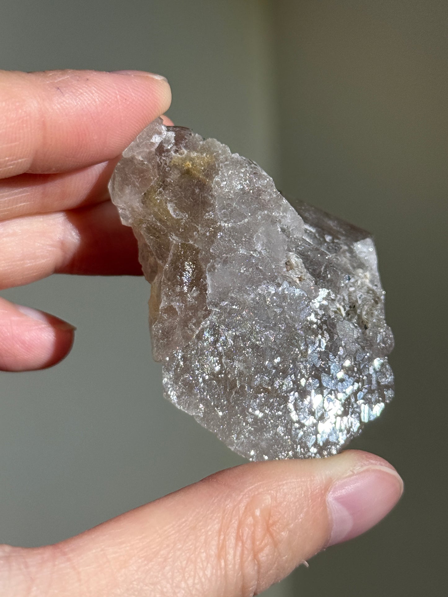 High Grade Unpolished Smoky Quartz Cluster with Rutile, Brazil