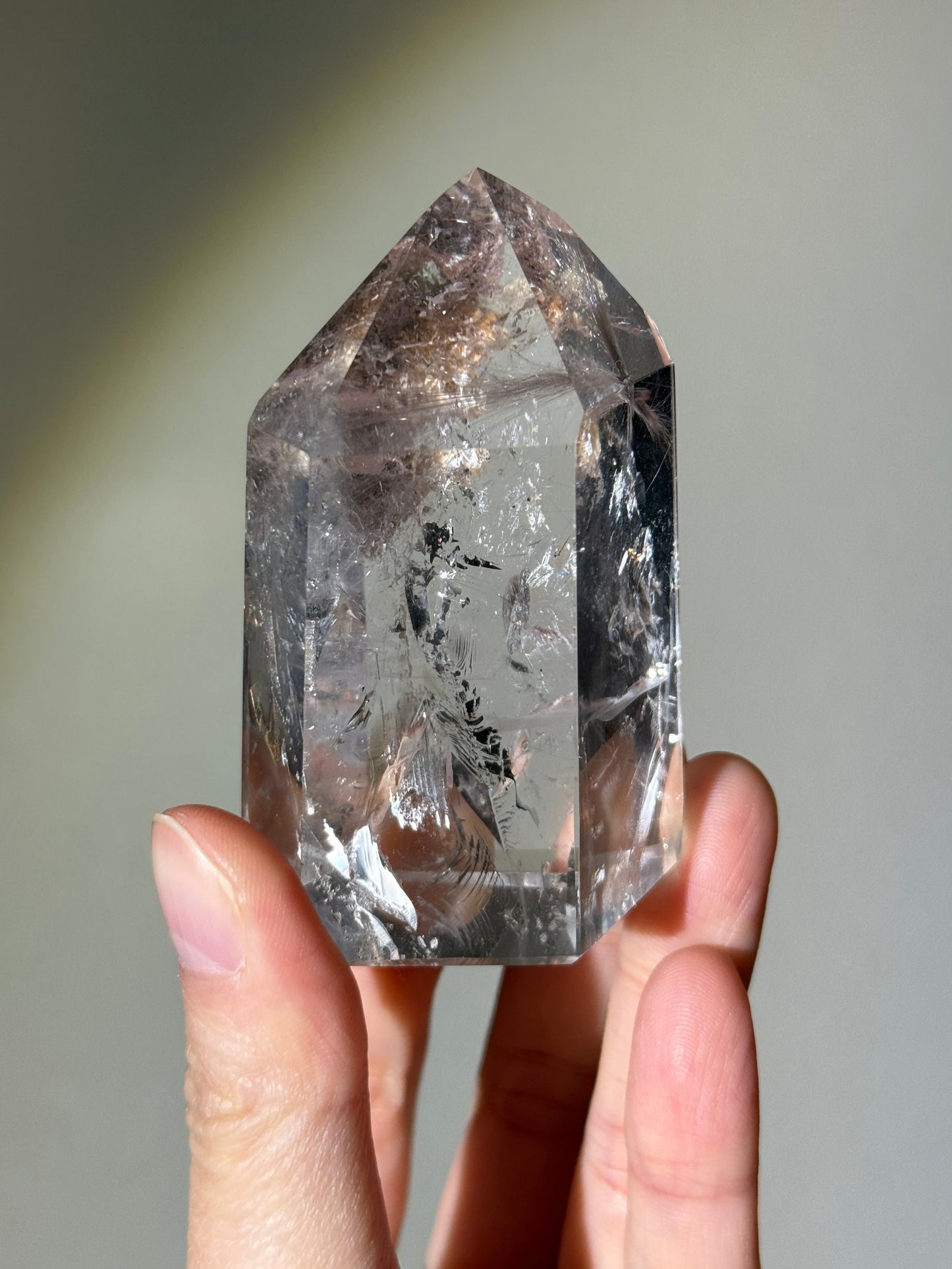 Rare Large Silver Starburst Rutile Tower With Manifestation, Brazil