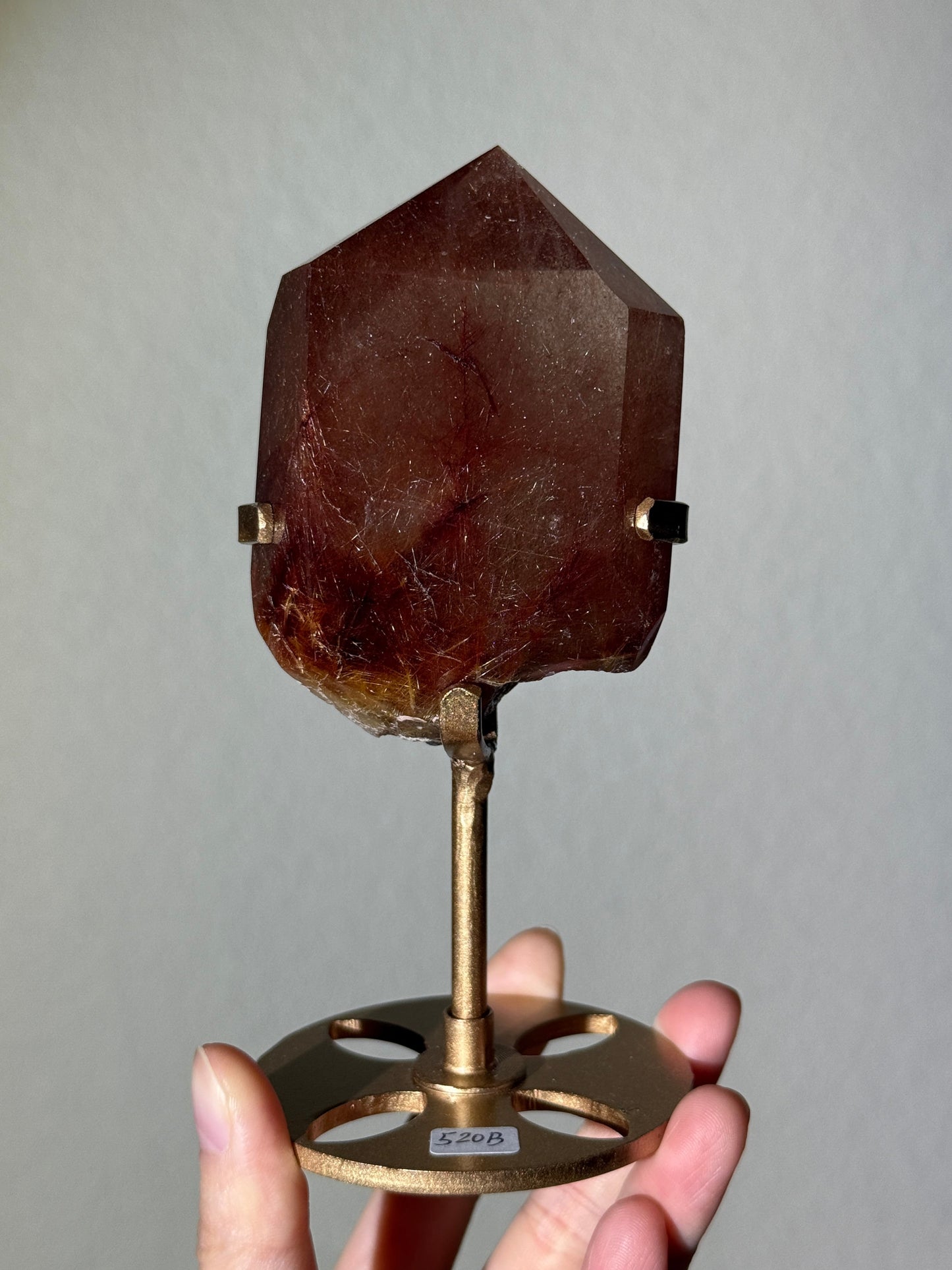 Statement Rare Bicolor Golden & Red Rutile Freeform, Brazil