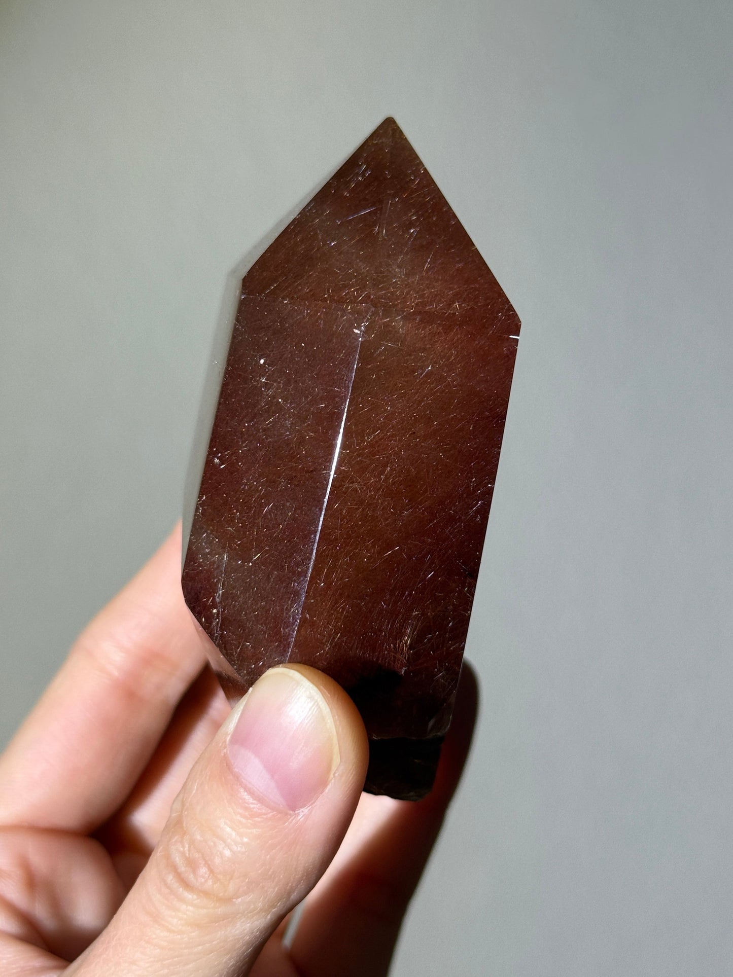 Statement Rare Bicolor Golden & Red Rutile Freeform, Brazil