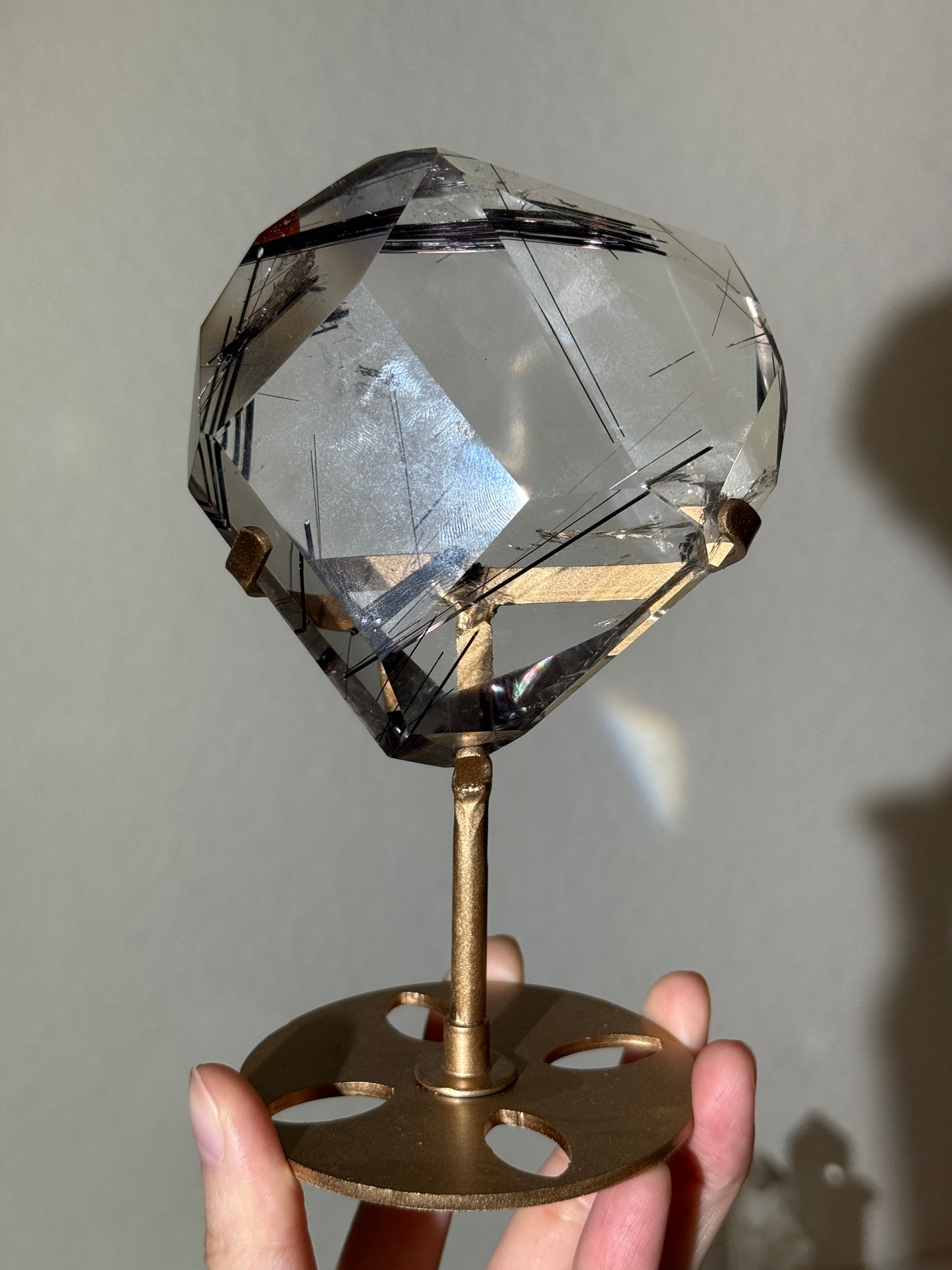 Statement Red Rutile Freeform on Stand, Brazil