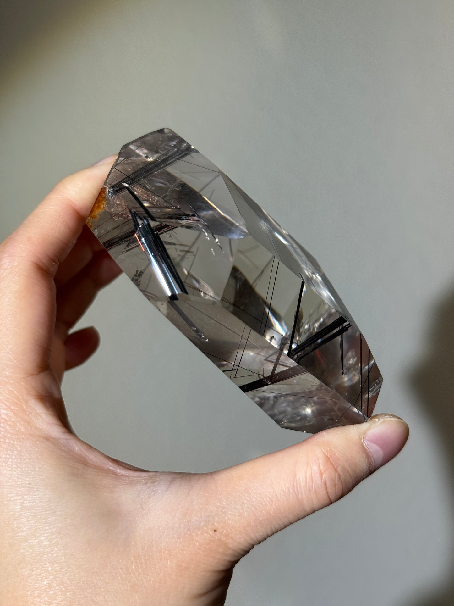 Statement Red Rutile Freeform on Stand, Brazil