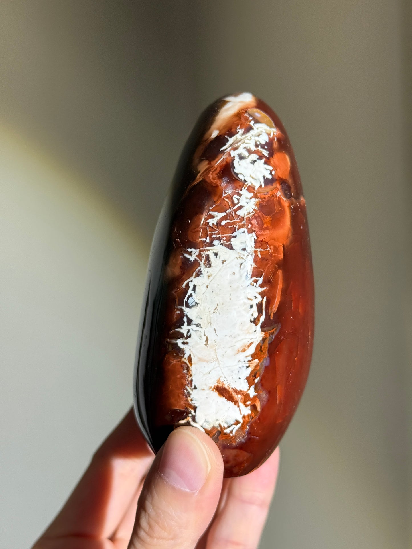 Large Chunky Carnelian x Orca Agate Freeform, Madagascar