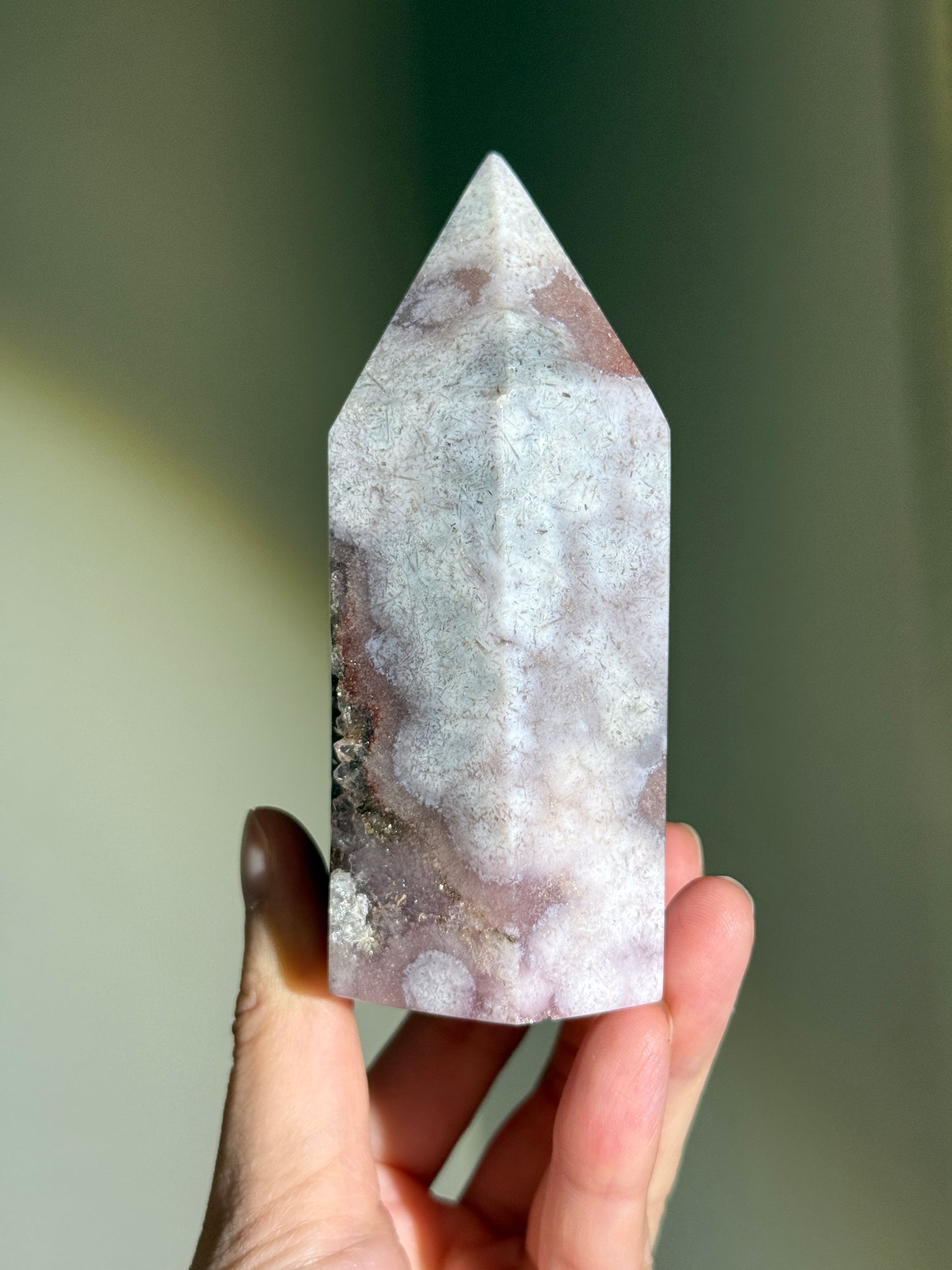 Large Druzy Pink Amethyst Tower, Brazil