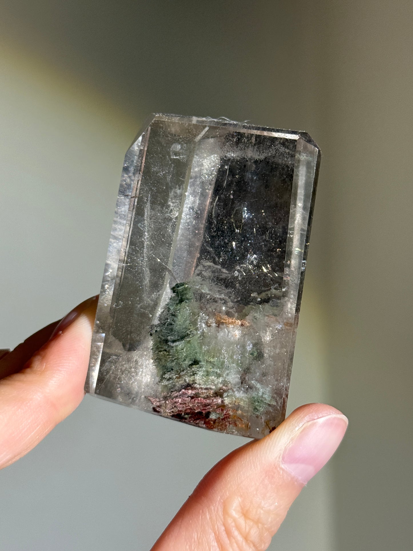 Large Layered Garden Quartz Freeform, Zambia