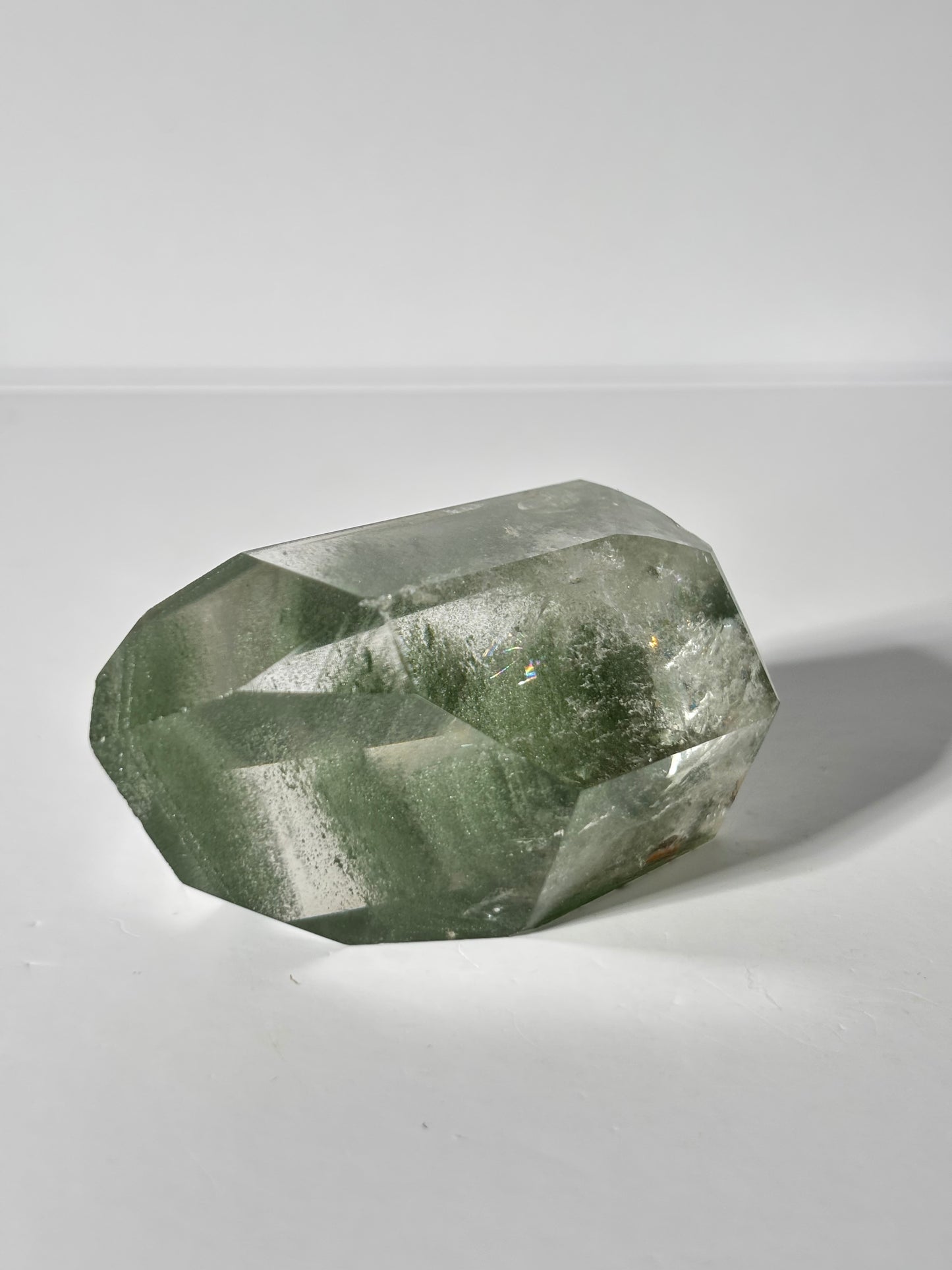 Large Chunky Green Phantom Chlorite Tower, Brazil