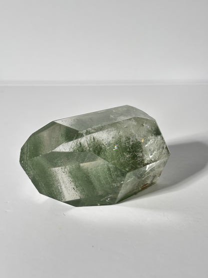 Large Chunky Green Phantom Chlorite Tower, Brazil
