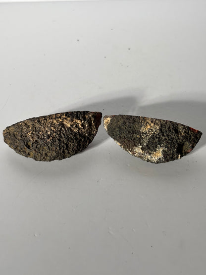 High Quality Druzy Zhanguo Agate Pair, China