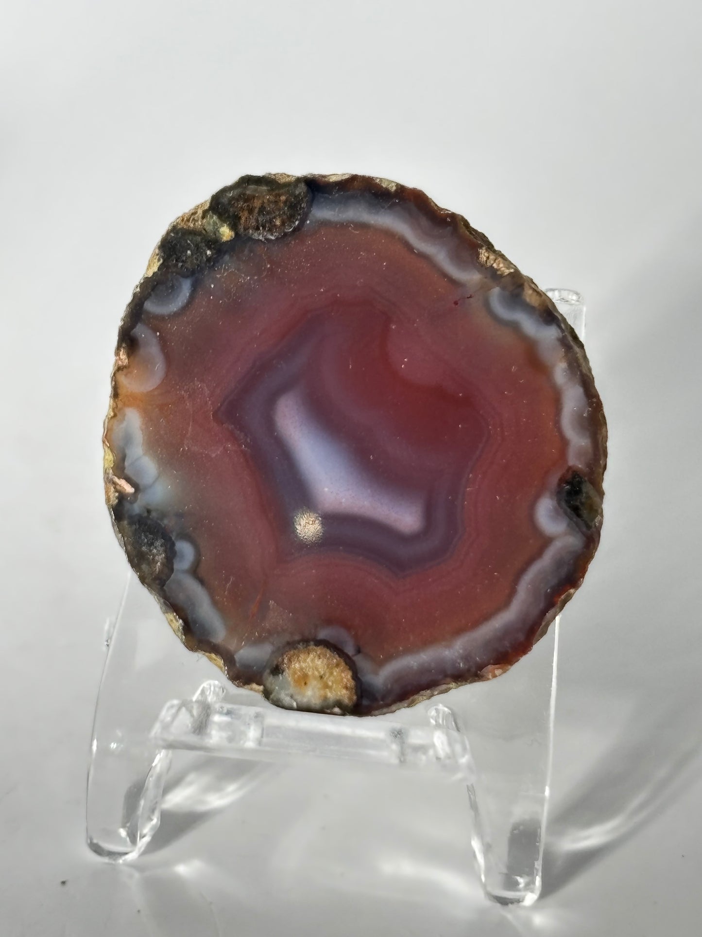 High Quality Saturated Pink Zhanguo Agate Pair, China