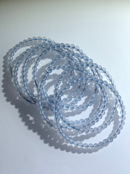 Blue Chalcedony Bracelets, 5mm