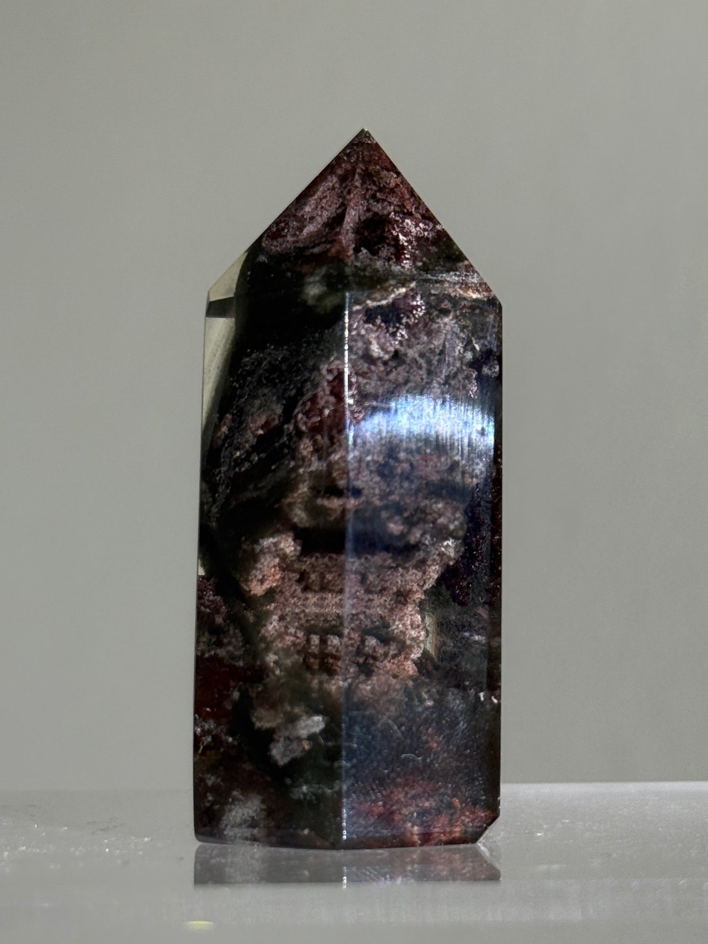 High Quality Purple Green Garden Quartz Tower, Zambia