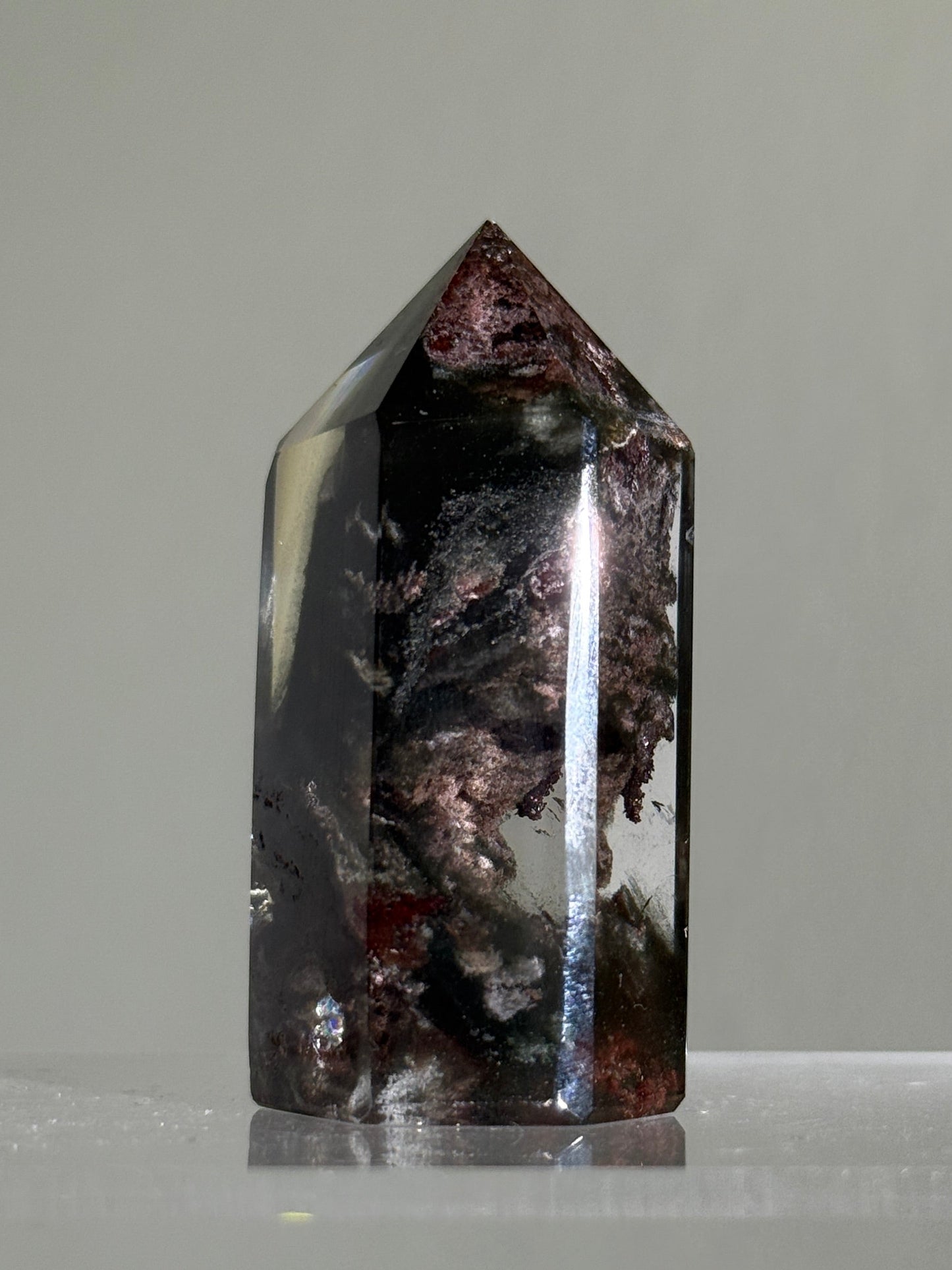 High Quality Purple Green Garden Quartz Tower, Zambia
