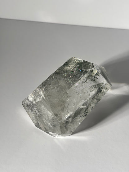 Large Dark Green Phantom Chlorite Tower, Brazil