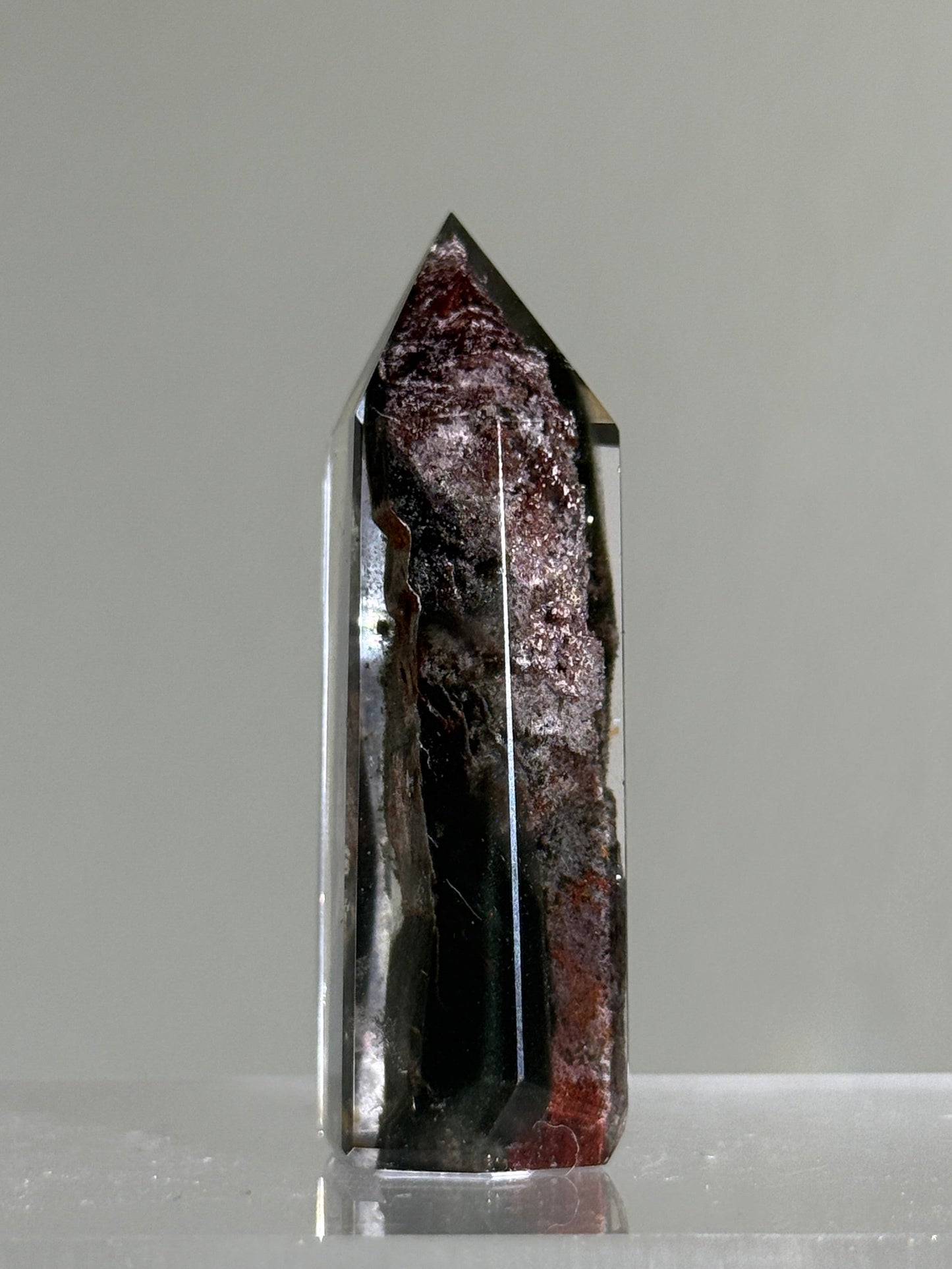 High Quality Water Clear Purple Green Garden Quartz Tower, Zambia