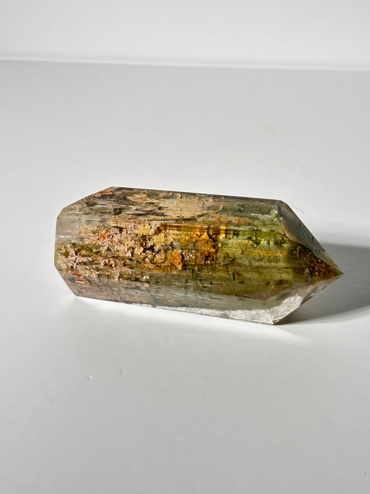 High Quality Rare Bright Green & Yellow Lodalite Quartz Tower, Zambia