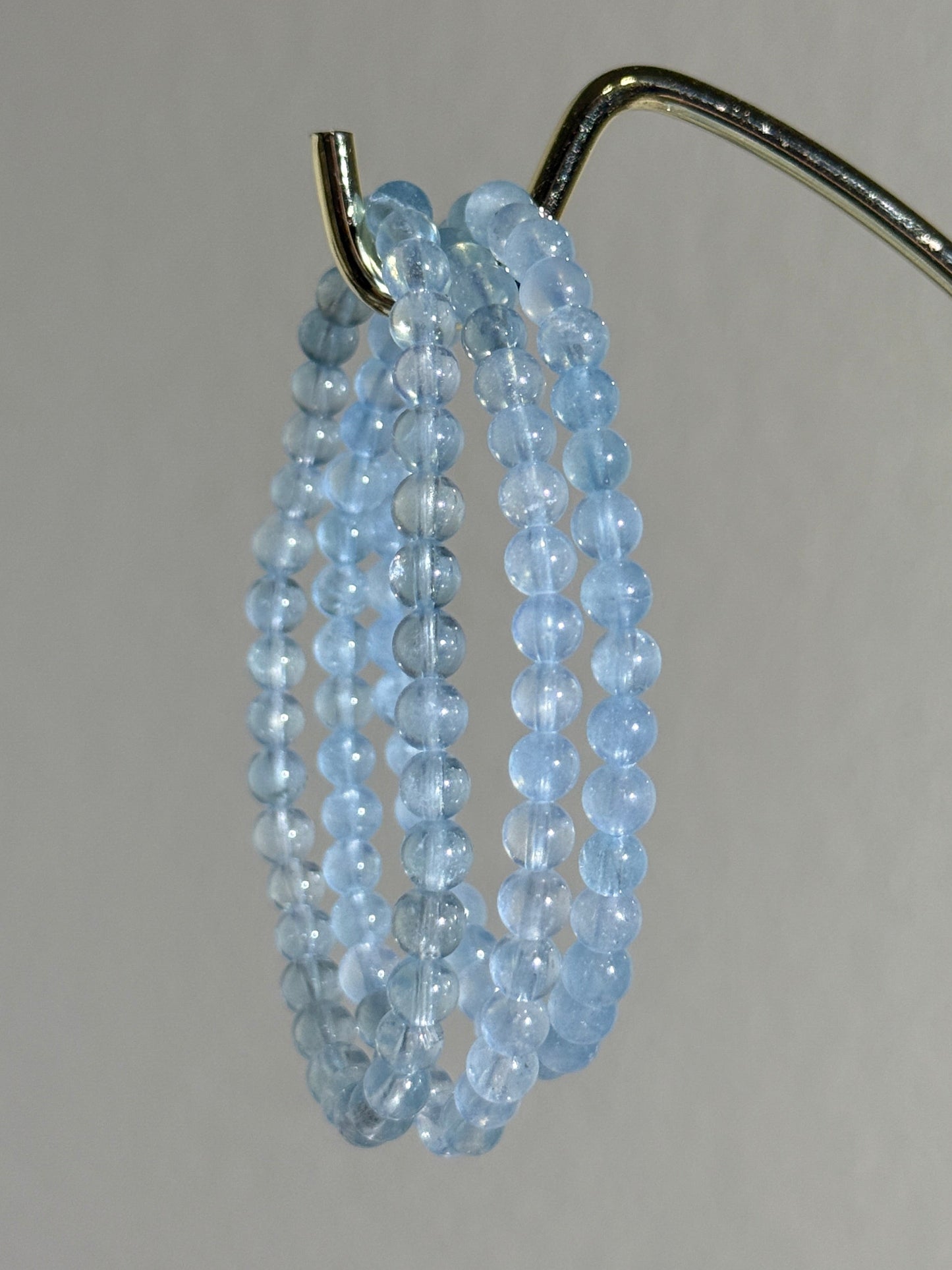 Extra Gemmy Aquamarine Bracelets, 5mm