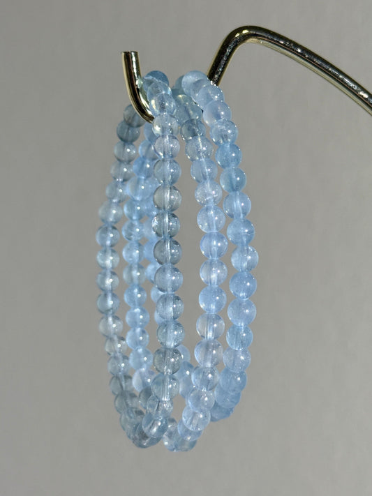 Extra Gemmy Aquamarine Bracelets, 5mm
