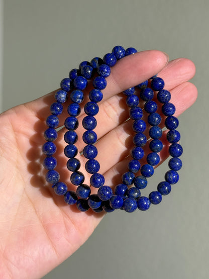 High Quality Lapis Lazuli Bracelets, 7mm