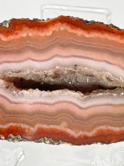 High Quality Druzy Zhanguo Agate Pair, China