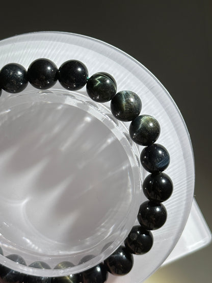 Blue Tiger Eye Bracelets, 8mm