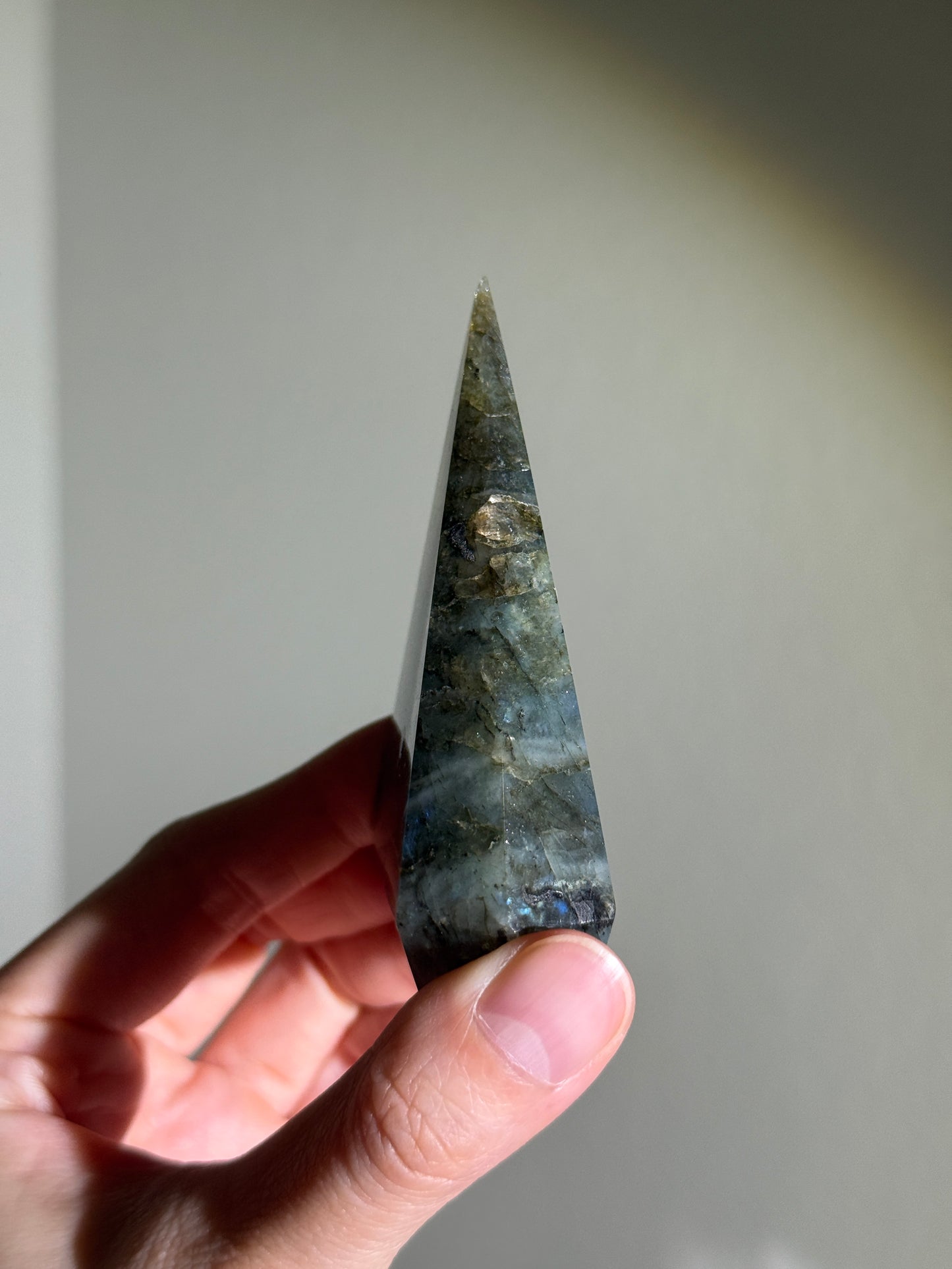 Gorgeous Blue Labradorite Pyramid, Madagascar