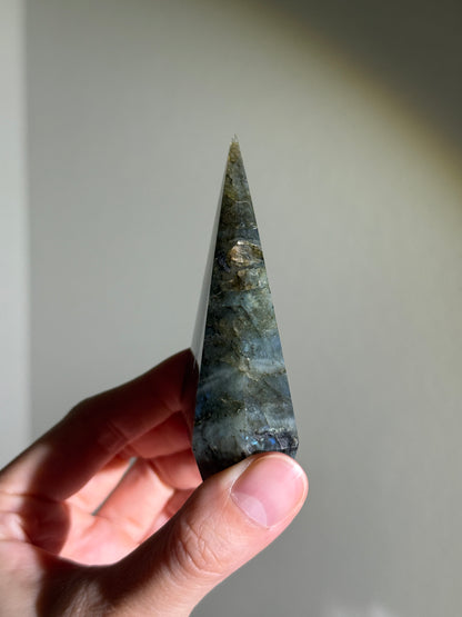 Gorgeous Blue Labradorite Pyramid, Madagascar