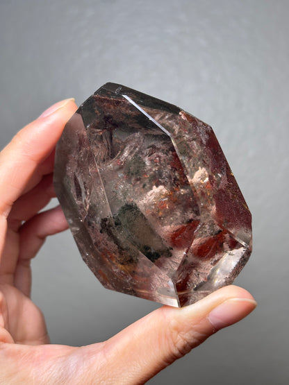 Large Colorful Garden Quartz Freeform With Rainbow, Zambia