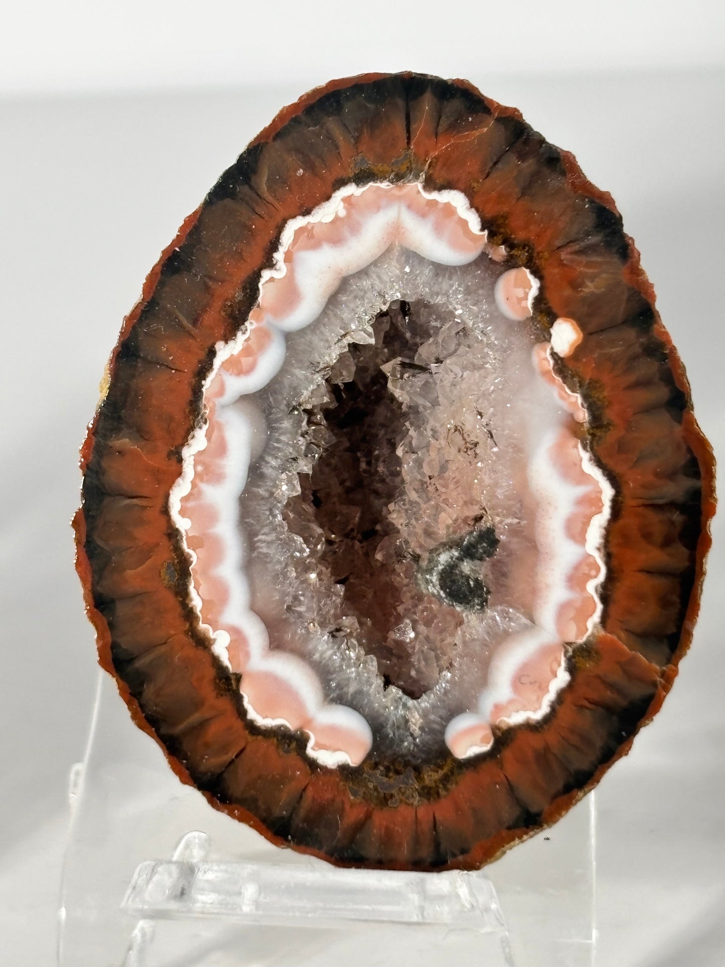 Unique Druzy Zhanguo Agate Pair, China
