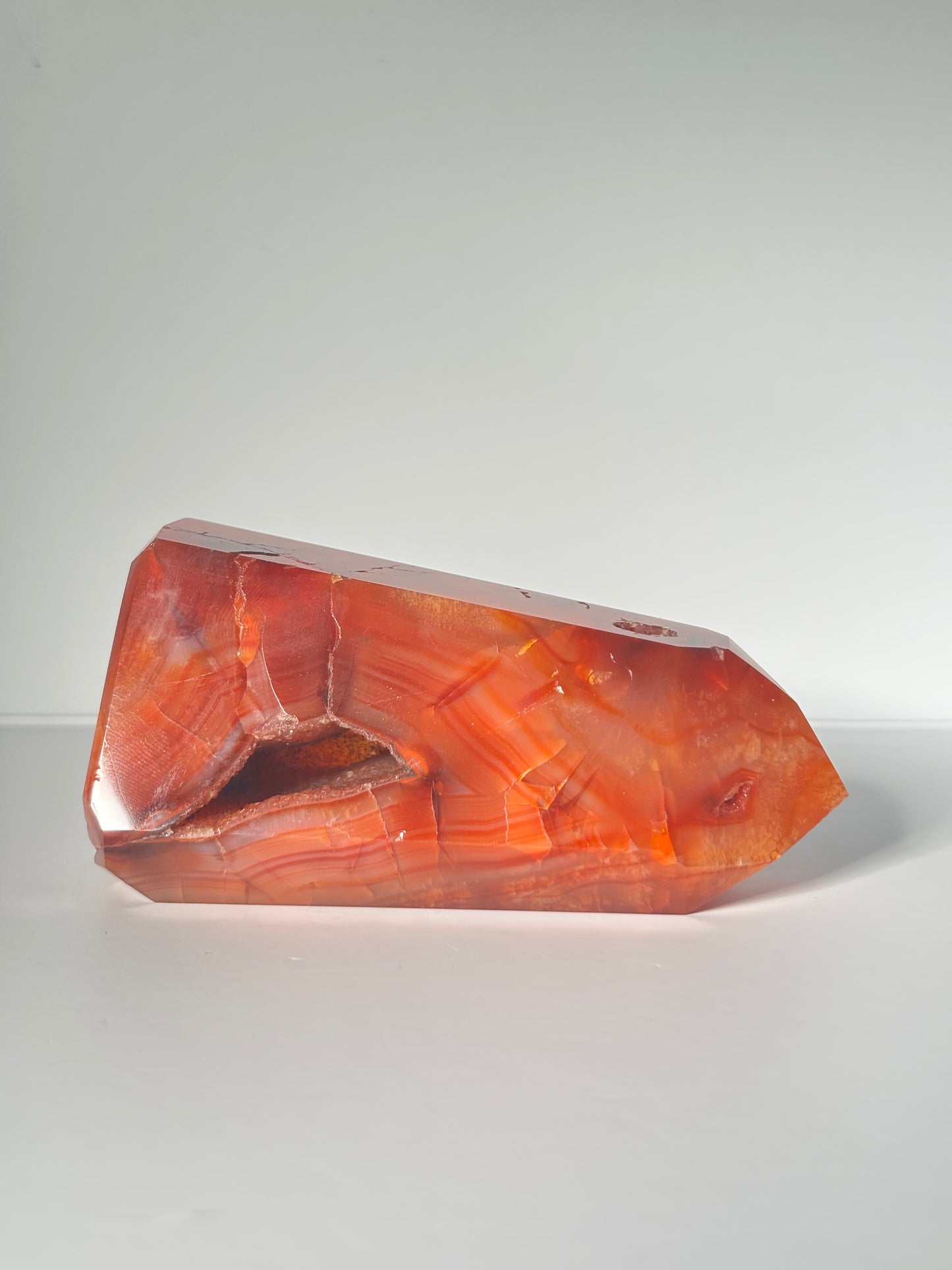 Large Druzy Carnelian Agate Tower, Brazil