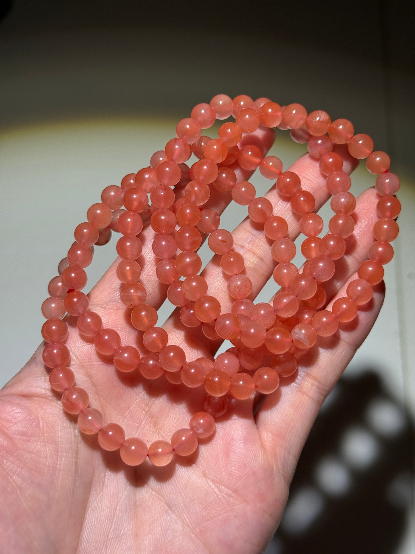 Nanhong Agate Bracelets, 7mm