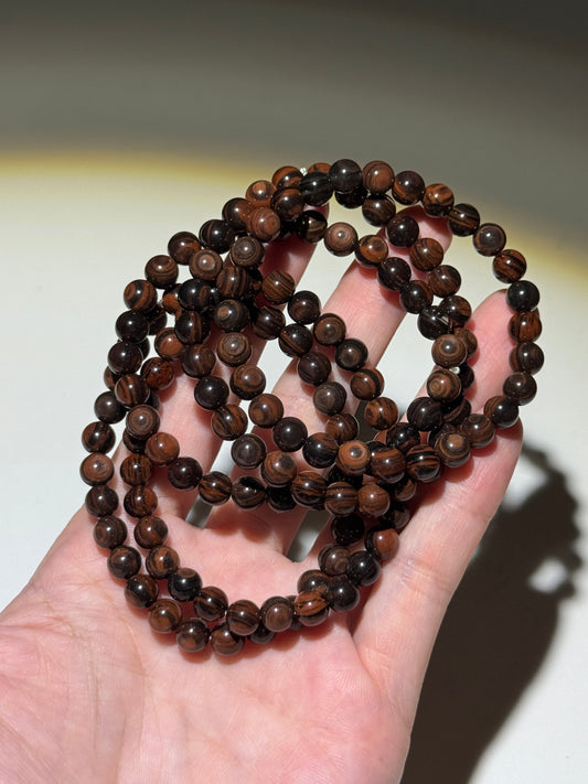 Red Obsidian Bracelets, 6.5mm