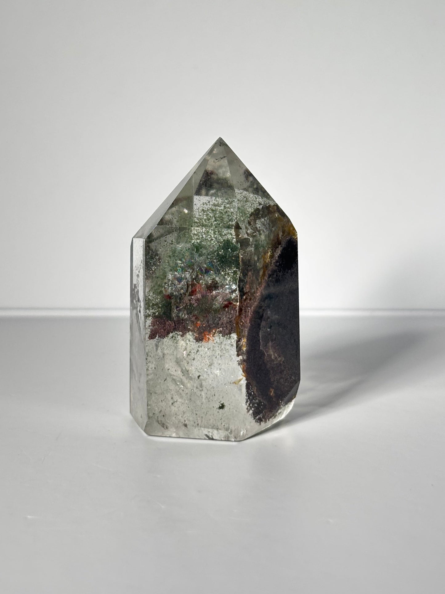 High Quality Green Phantom Chlorite & Lodalite Tower, Brazil