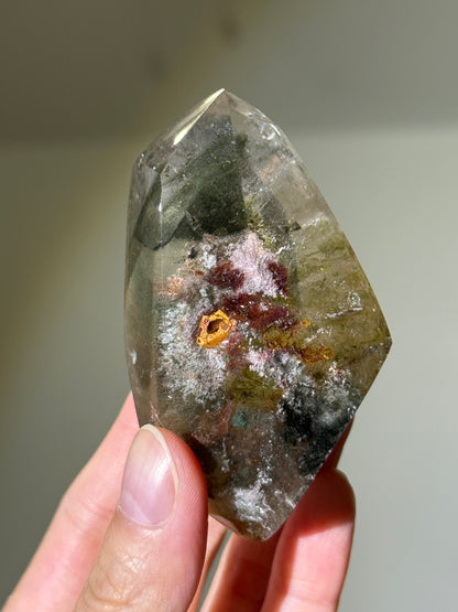 Collector’s Grade Garden Quartz Freeform With Epidote & Chlorite, Zambia