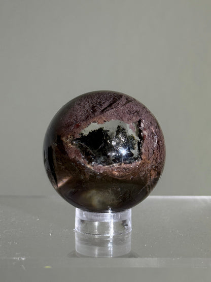 High Quality Water Clear Pink Garden Quartz Sphere, Brazil