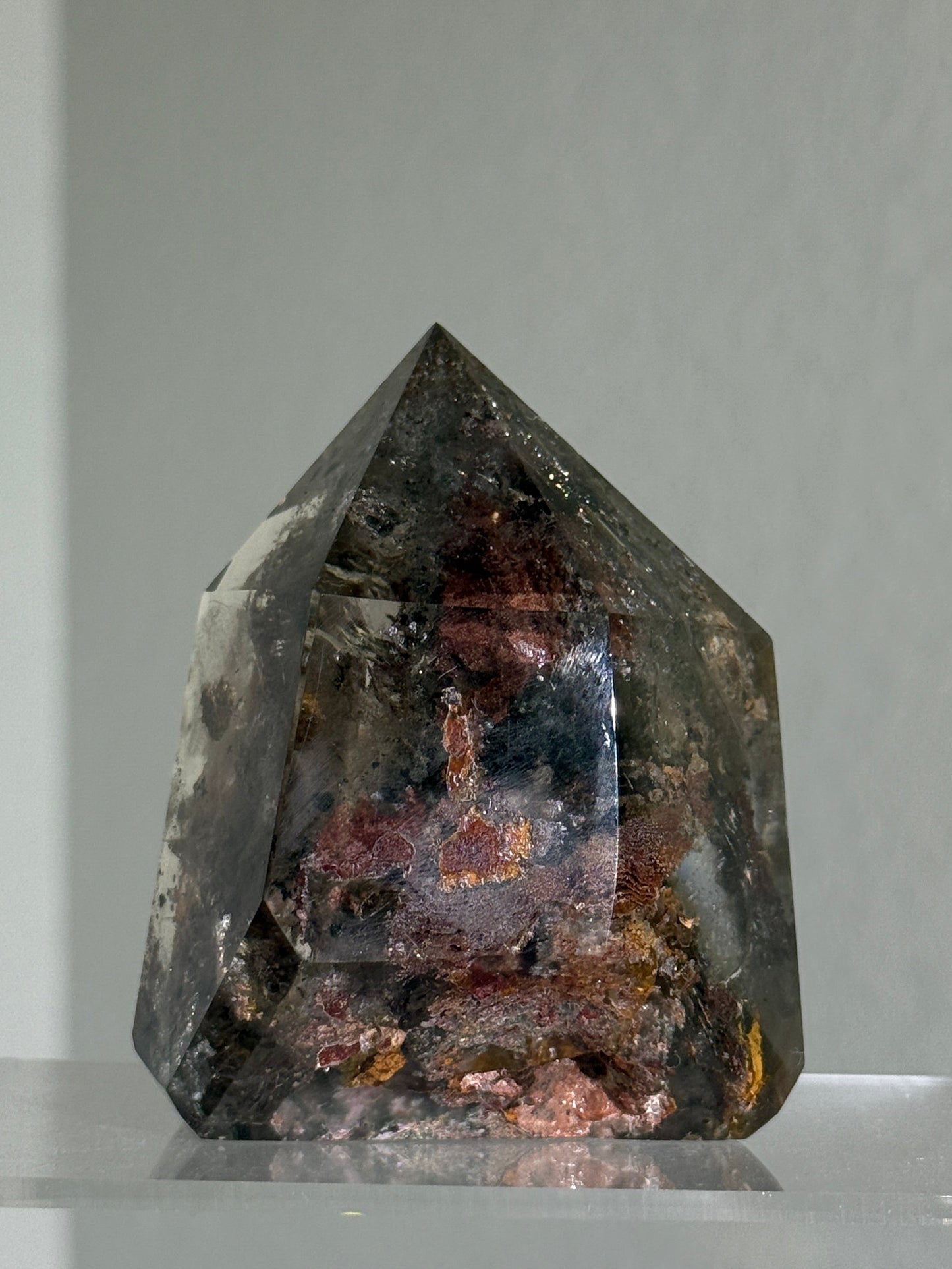 Large Chunky Colorful Garden Quartz Tower, Zambia