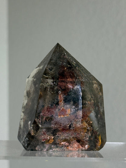 Large Chunky Colorful Garden Quartz Tower, Zambia