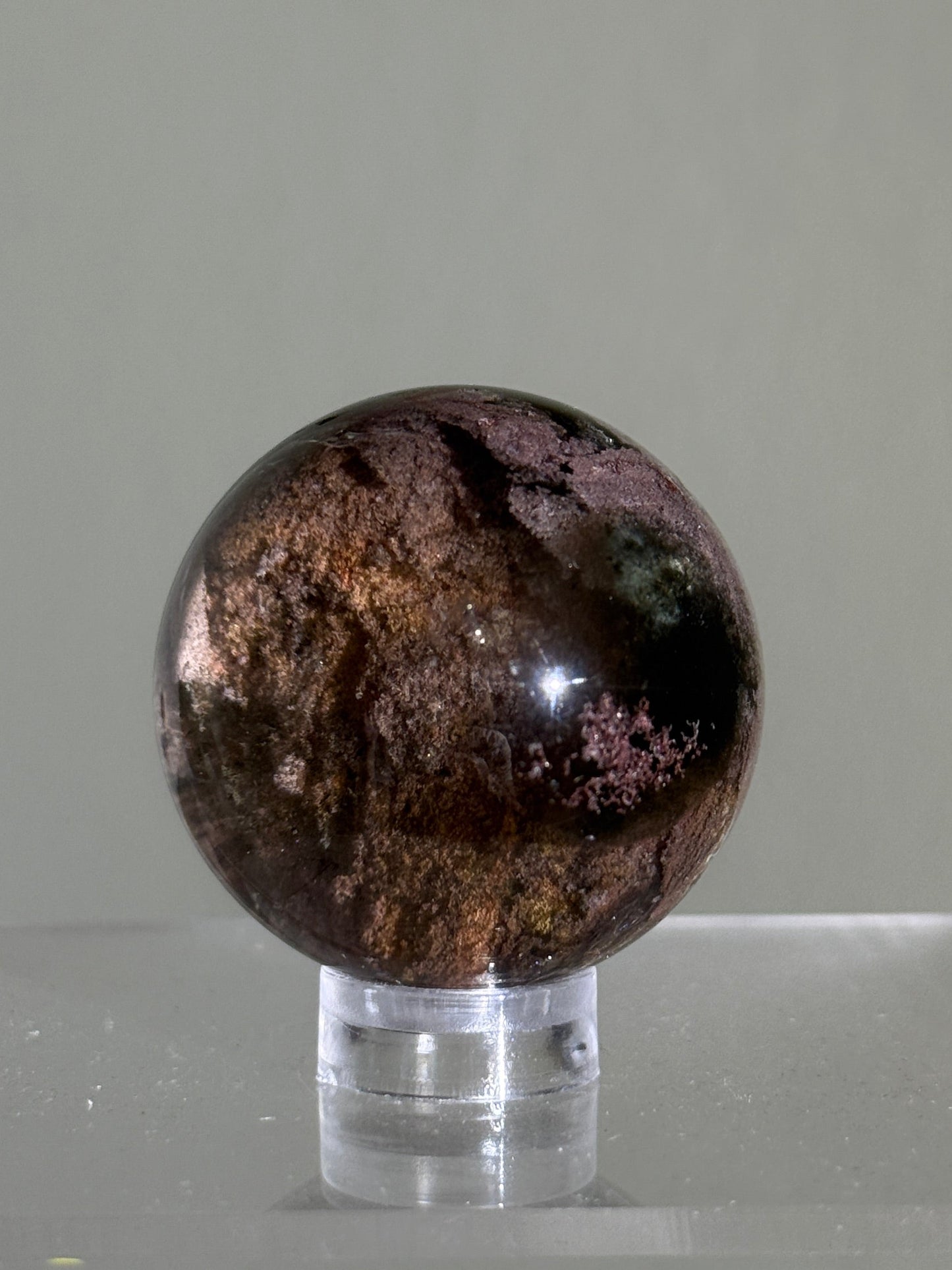 High Quality Water Clear Pink Garden Quartz Sphere, Brazil