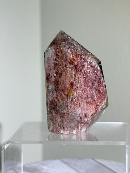 High Quality Large Layered Pink Garden Quartz Tower, Zambia