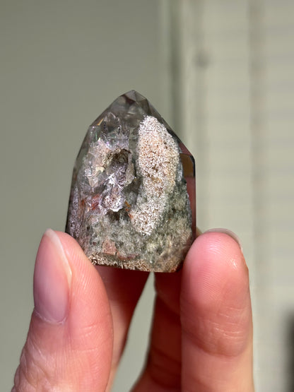 High Quality Water Clear Lodalite Quartz Tower, Brazil