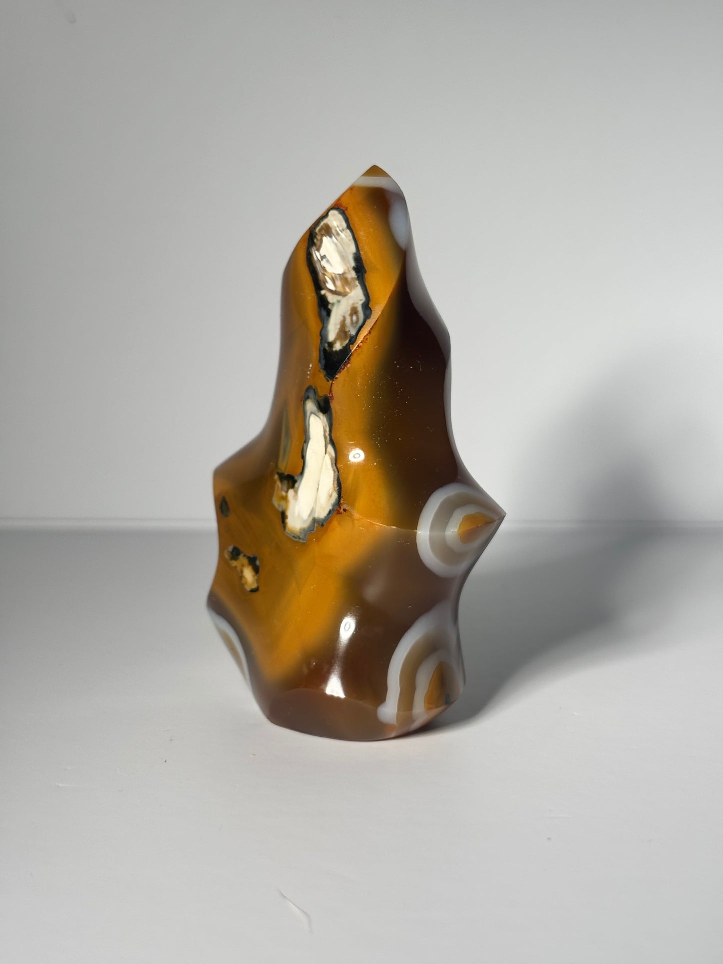 Funky Orca Carnelian Agate Flame, Madagascar