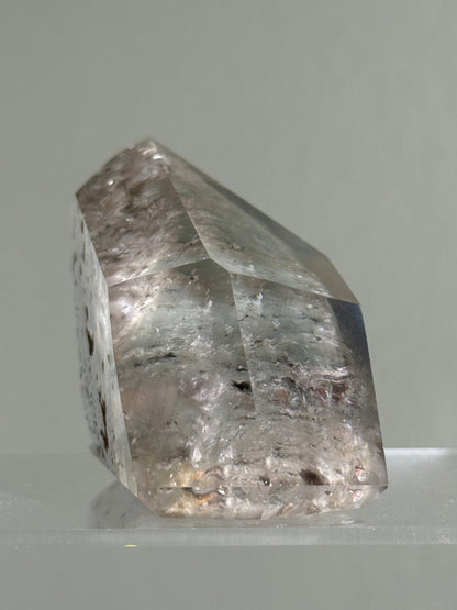 Large Dreamy Sage Green Layered Lodalite x Amphibole In Quartz Freeform, Brazil