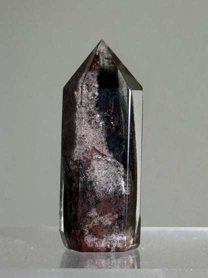 High Quality Water Clear Purple Green Garden Quartz Tower, Zambia