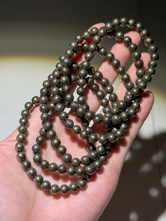 Chalcopyrite Bracelets, 7mm
