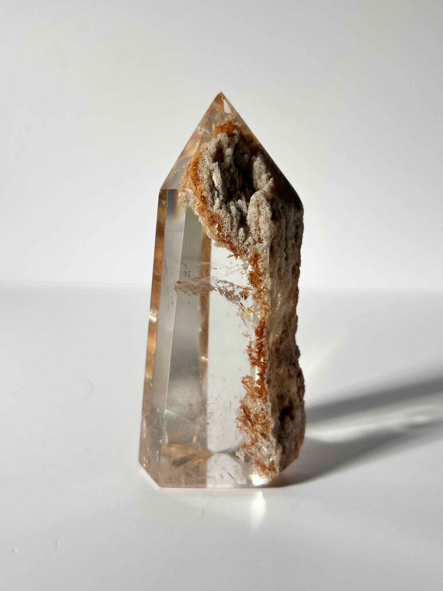 High Quality Collector’s Grade Rare Orange Lodalite Quartz Tower, Brazil