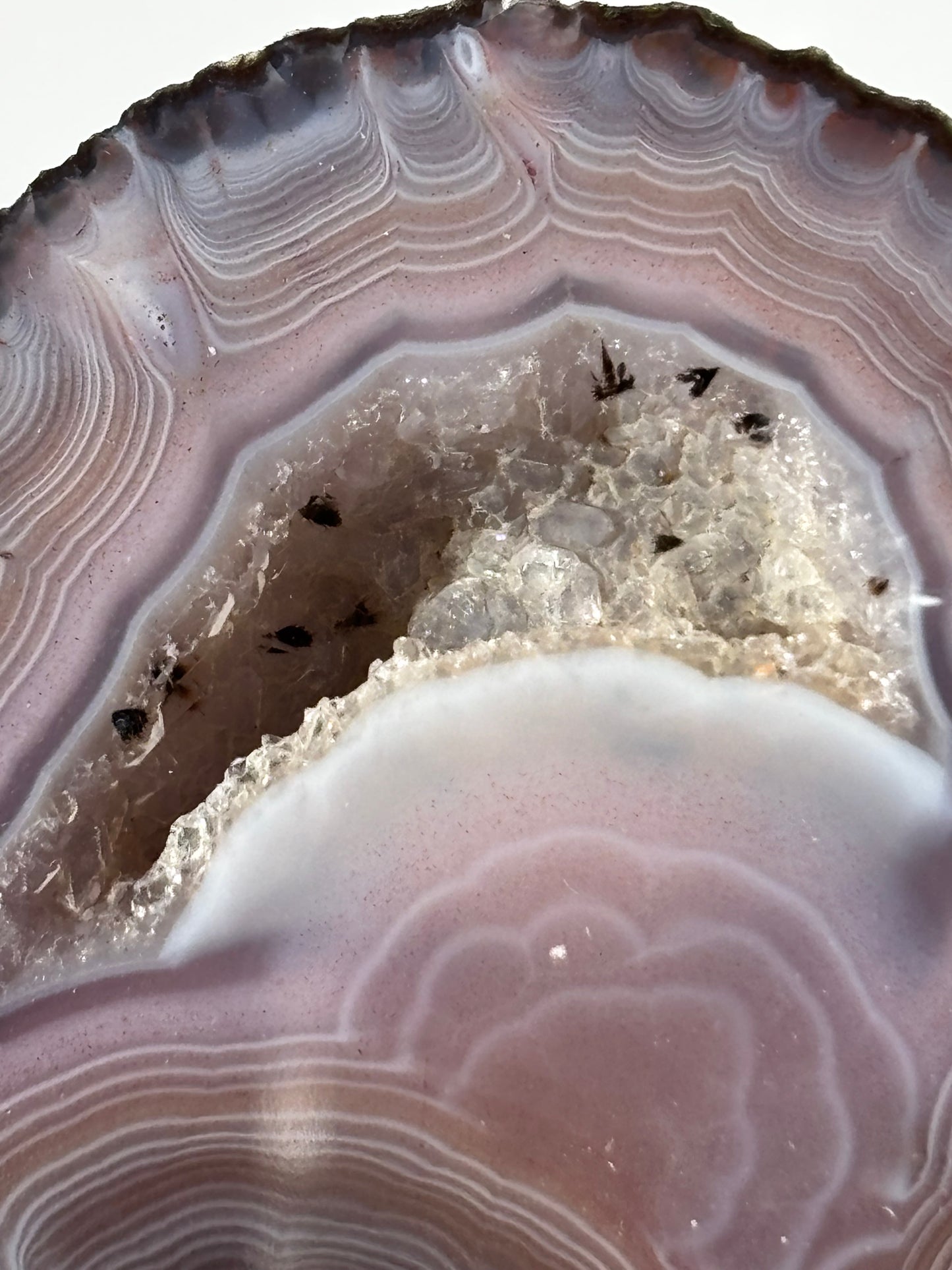Large Druzy Pink Zhanguo Agate Pair, China
