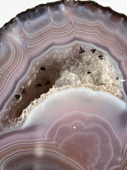Large Druzy Pink Zhanguo Agate Pair, China