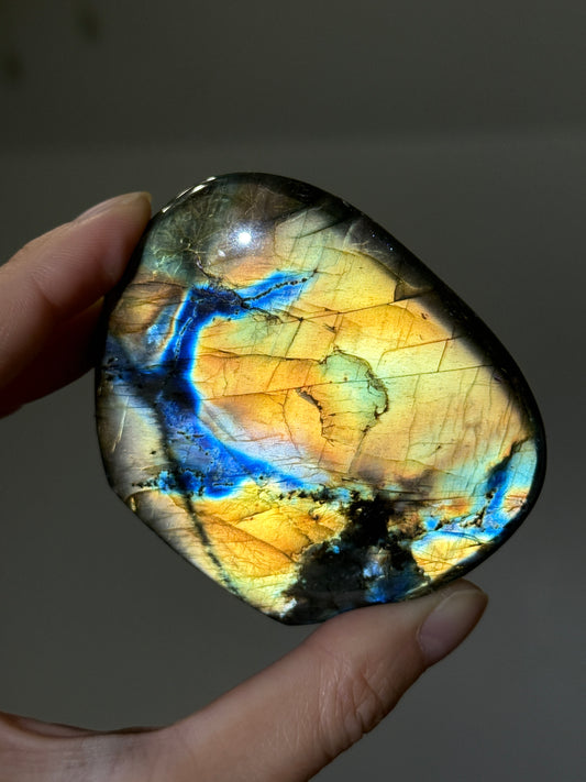 High Quality Full Flash Rainbow Labradorite Freeform, Madagascar