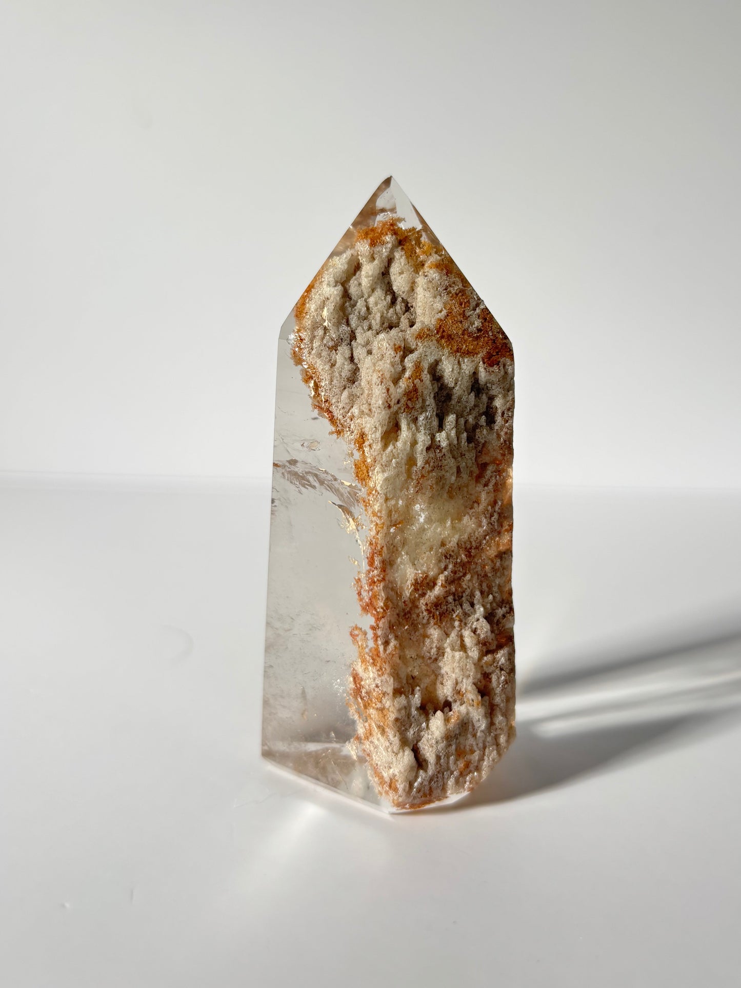 High Quality Collector’s Grade Rare Orange Lodalite Quartz Tower, Brazil