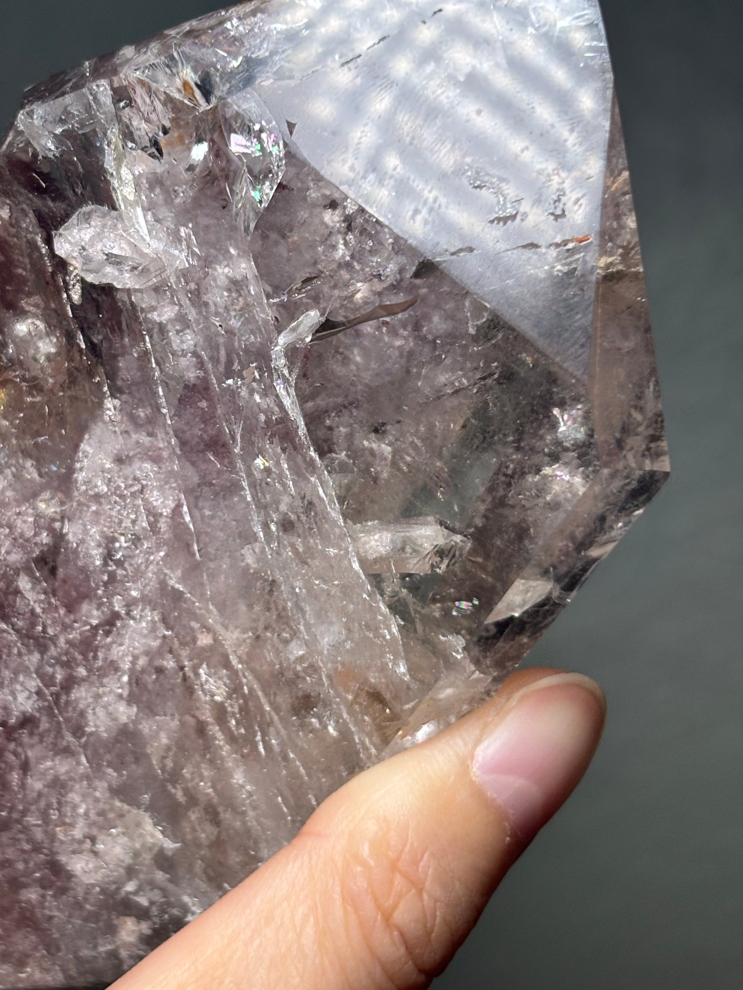 Large Rare Pink Lithium Double Terminated Freeform With Manifestation Quartz, Brazil