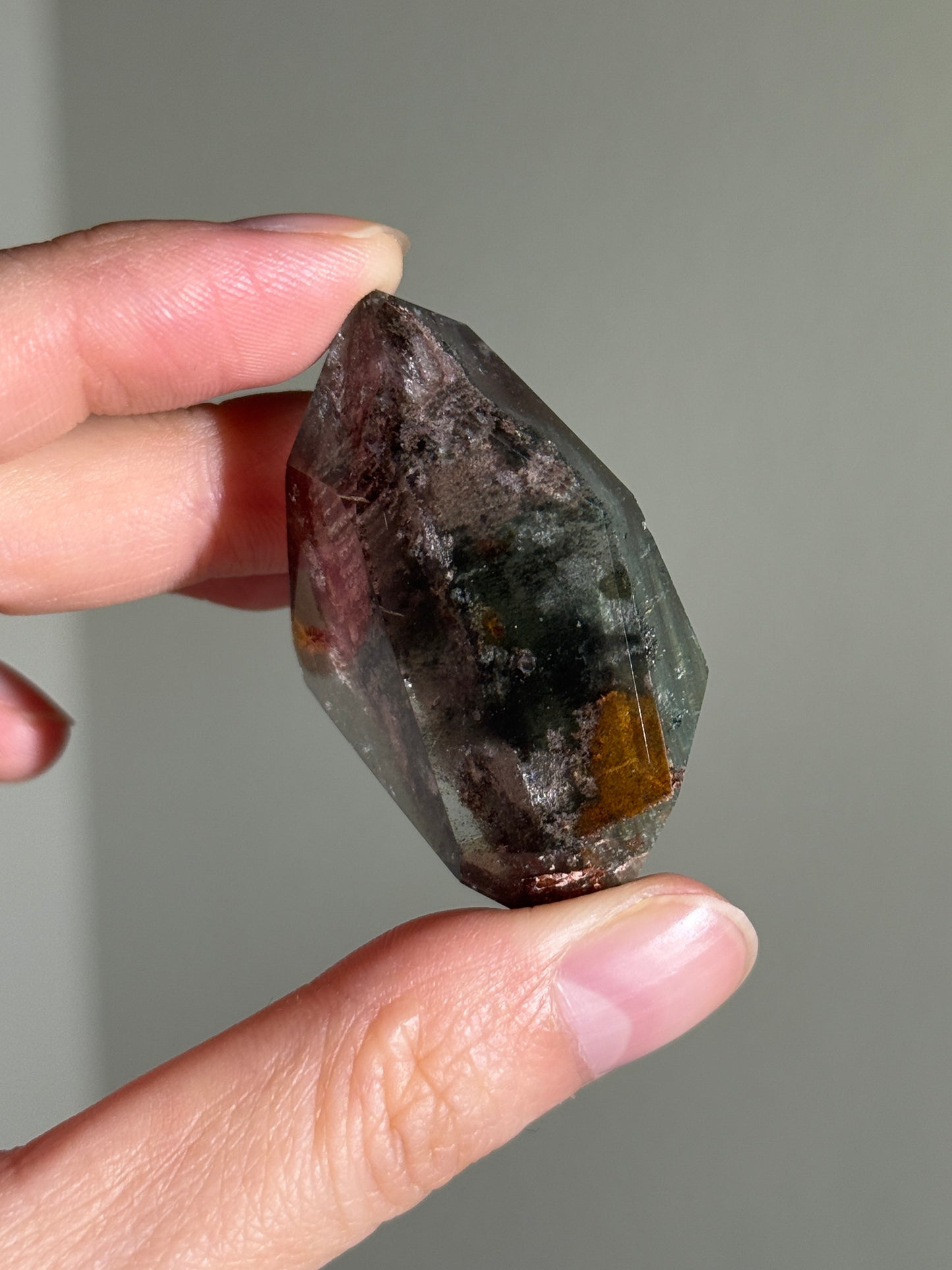 High Quality Colorful Garden Quartz Freeform With Rutile, Zambia